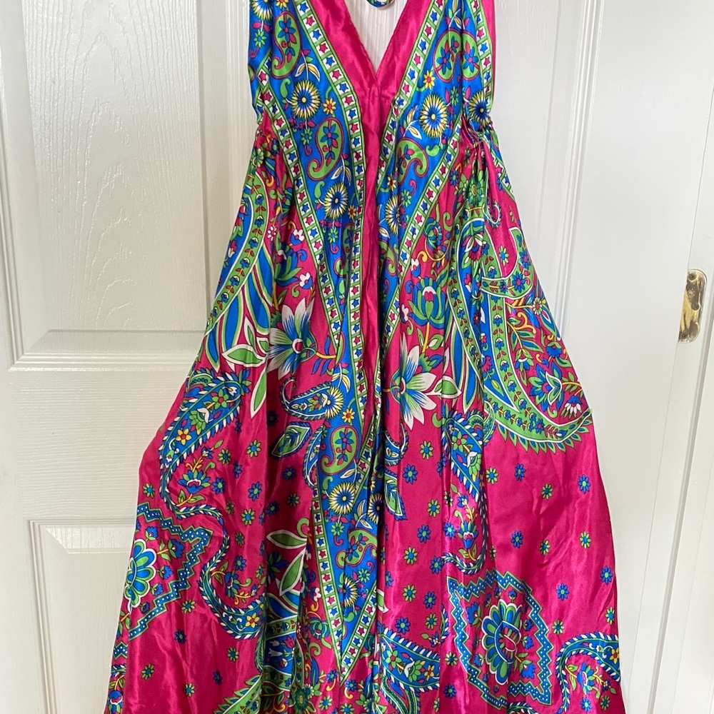 Vibrant Multicolor Maxi Dress